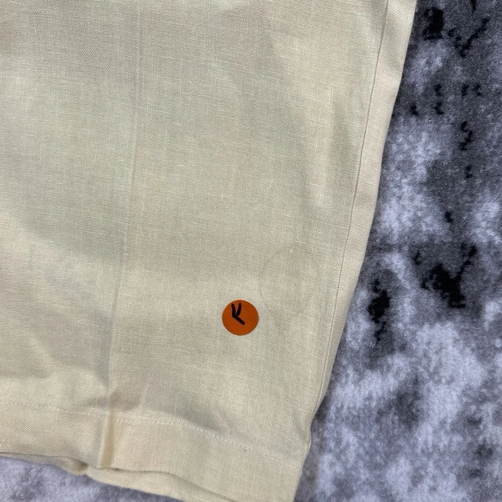 Ralph Ralph Lauren Pants Mens Size 36x25.5 Linen Woven Pale‎ Yellow Comfort